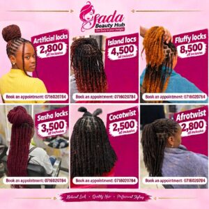Locks & Twist Styles at Sada Beauty Hub — Natural Look, Quality Hair, Professional Styling